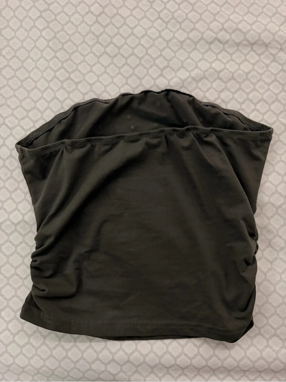 Charcoal Graphic Tube Top